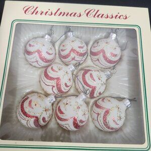 Vintage Christmas Classics Hand Decorated Ornaments in Box